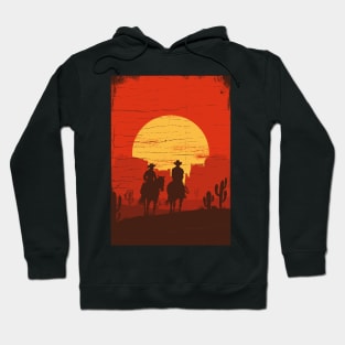 Cowboys of the Wild West - Rectangle Hoodie